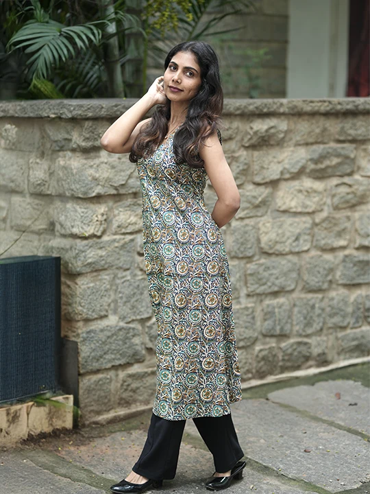 printed kurta for women