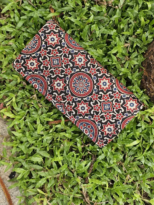 black and red traditional wallet