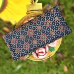 blue floral wallet