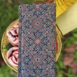blue and red floral wallet
