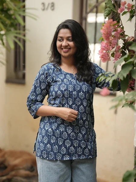 indigo bloom kurti