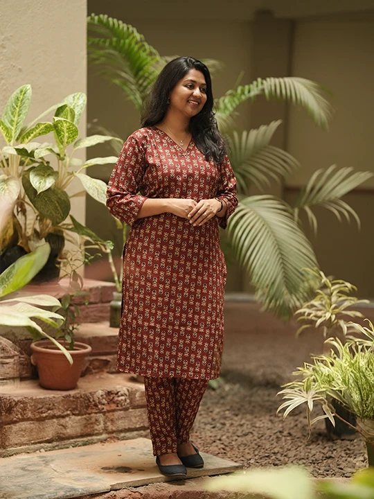 red print co-ord set