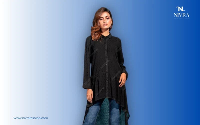 tail kurti with jeans style