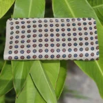 white printed wallet