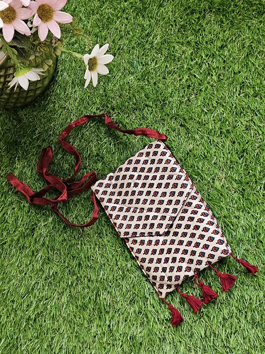 ajrakh print shoulder bag