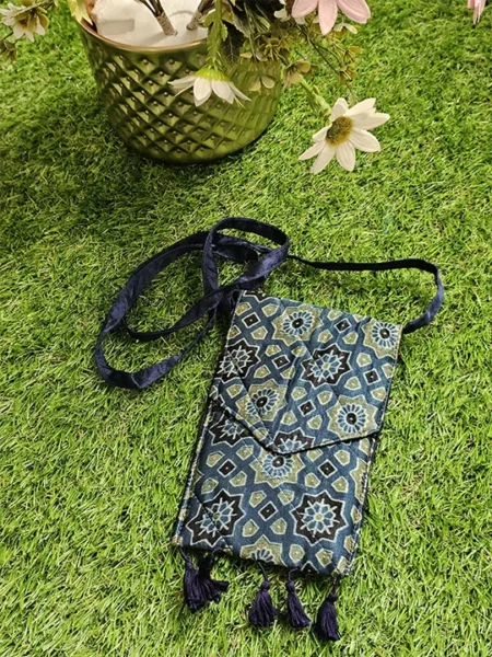 ajrakh sling bag