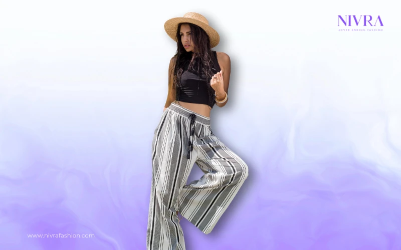 palazzo pants and crop top