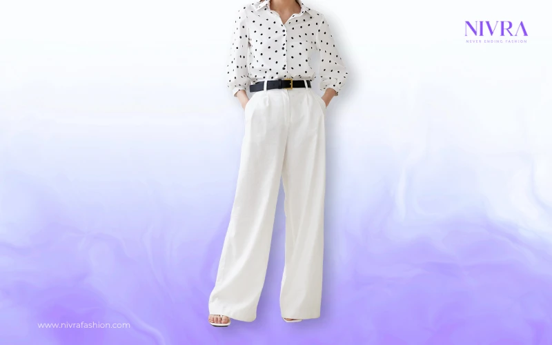 palazzo and shirt styling