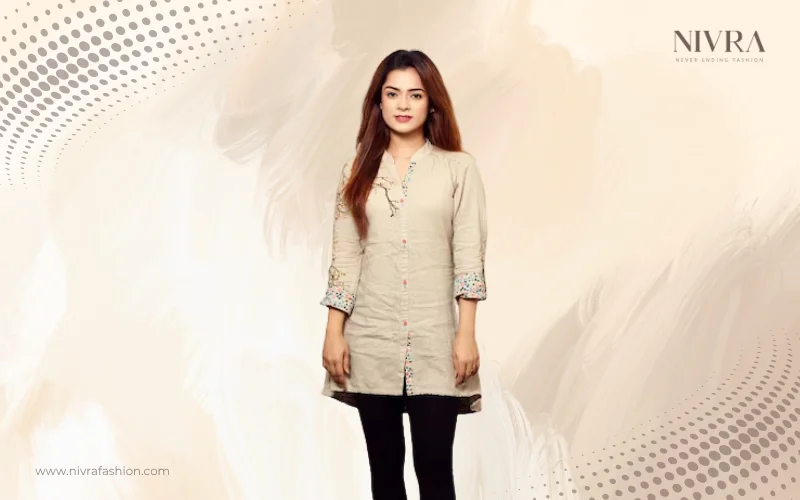 short kurti with leggins