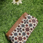 white star print pouch
