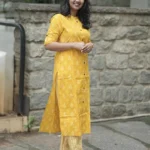 yellow printed co ord set
