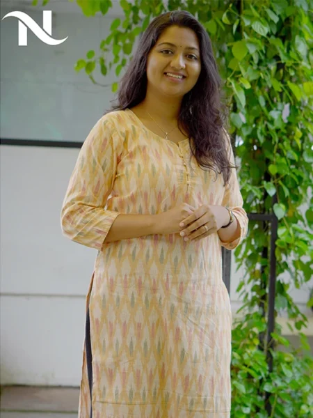 yellow orange kurti