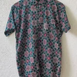 green printed half sleeve shirt