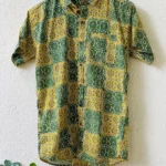 green yellow lotus shirt