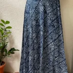 indigo trails cotton skirt