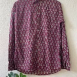 pink printed shirt