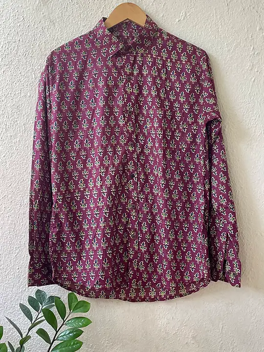 pink printed shirt