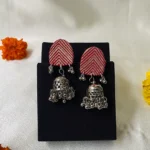 traditional earrings red