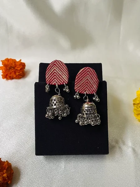 traditional earrings red